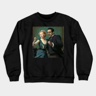 vintage couple lover Crewneck Sweatshirt